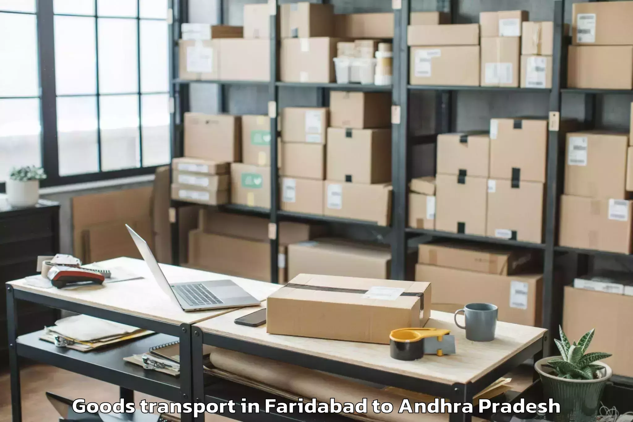 Professional Faridabad to Vatticherukuru Goods Transport